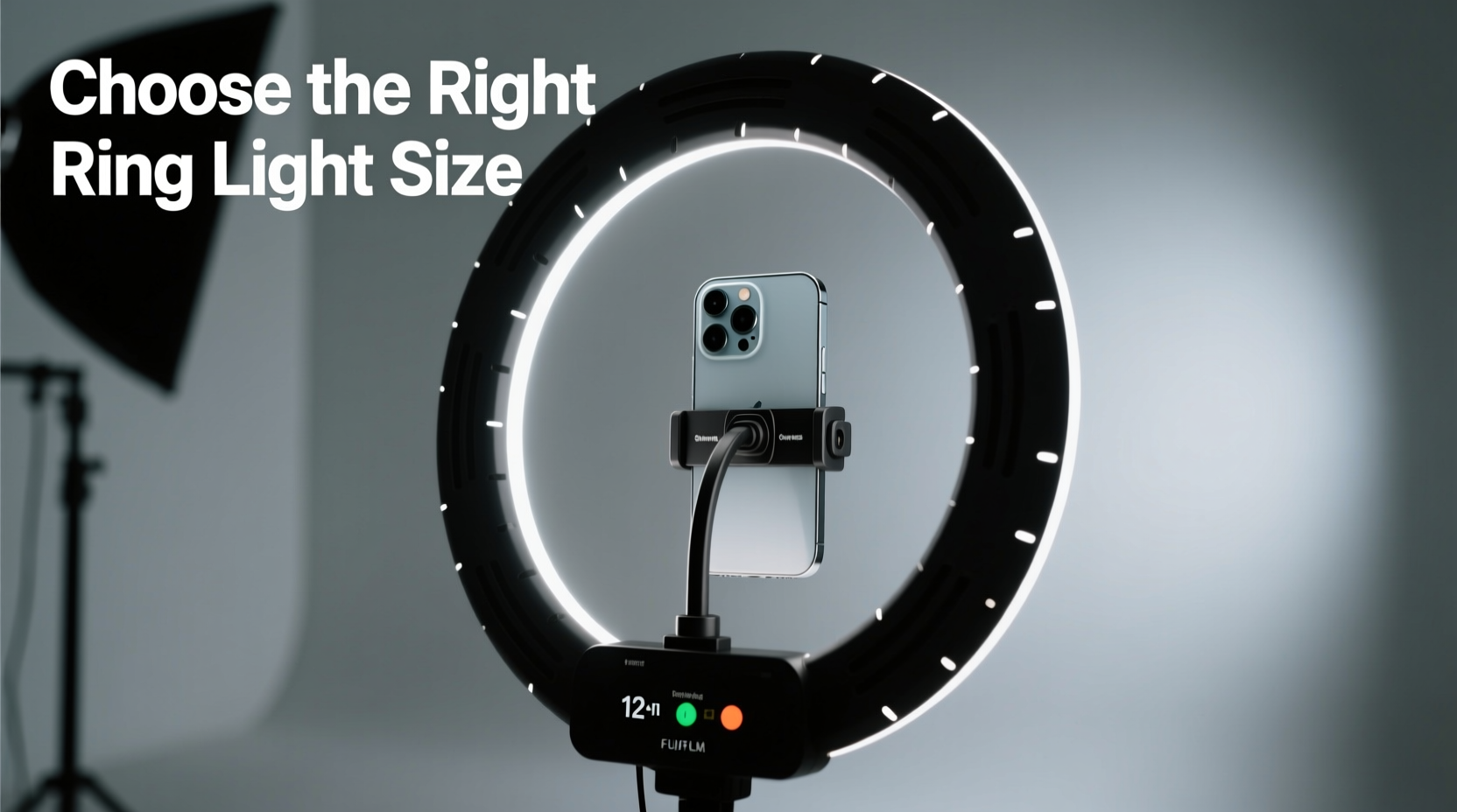 how to choose the right size ring light for streaming and selfies