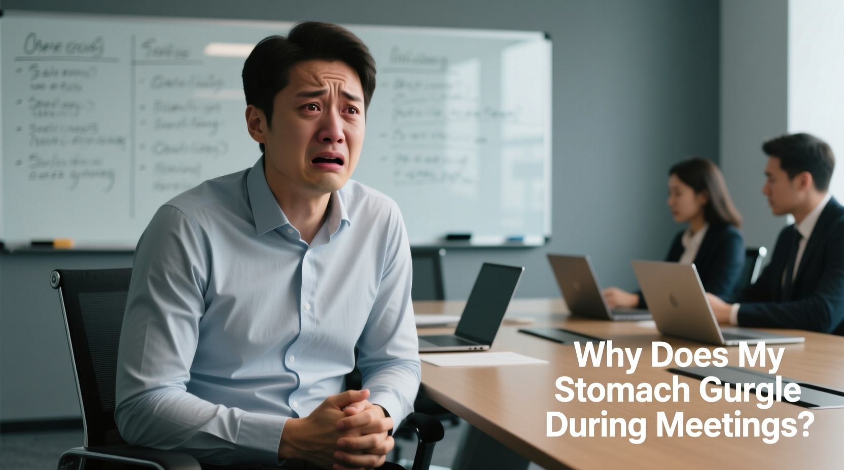 why does my stomach gurgle loudly during meetings and how to reduce it