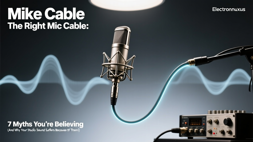 Mike Cable The Right Mic Cable: 7 Myths You’re Believing (And Why Your Studio Sound Suffers Because of Them)