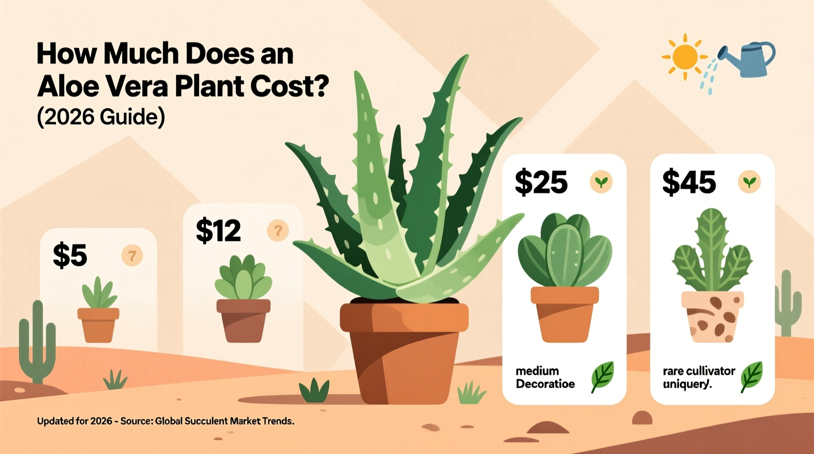 Aloe Vera Plant Costs 2026 | TheHomeSprouts