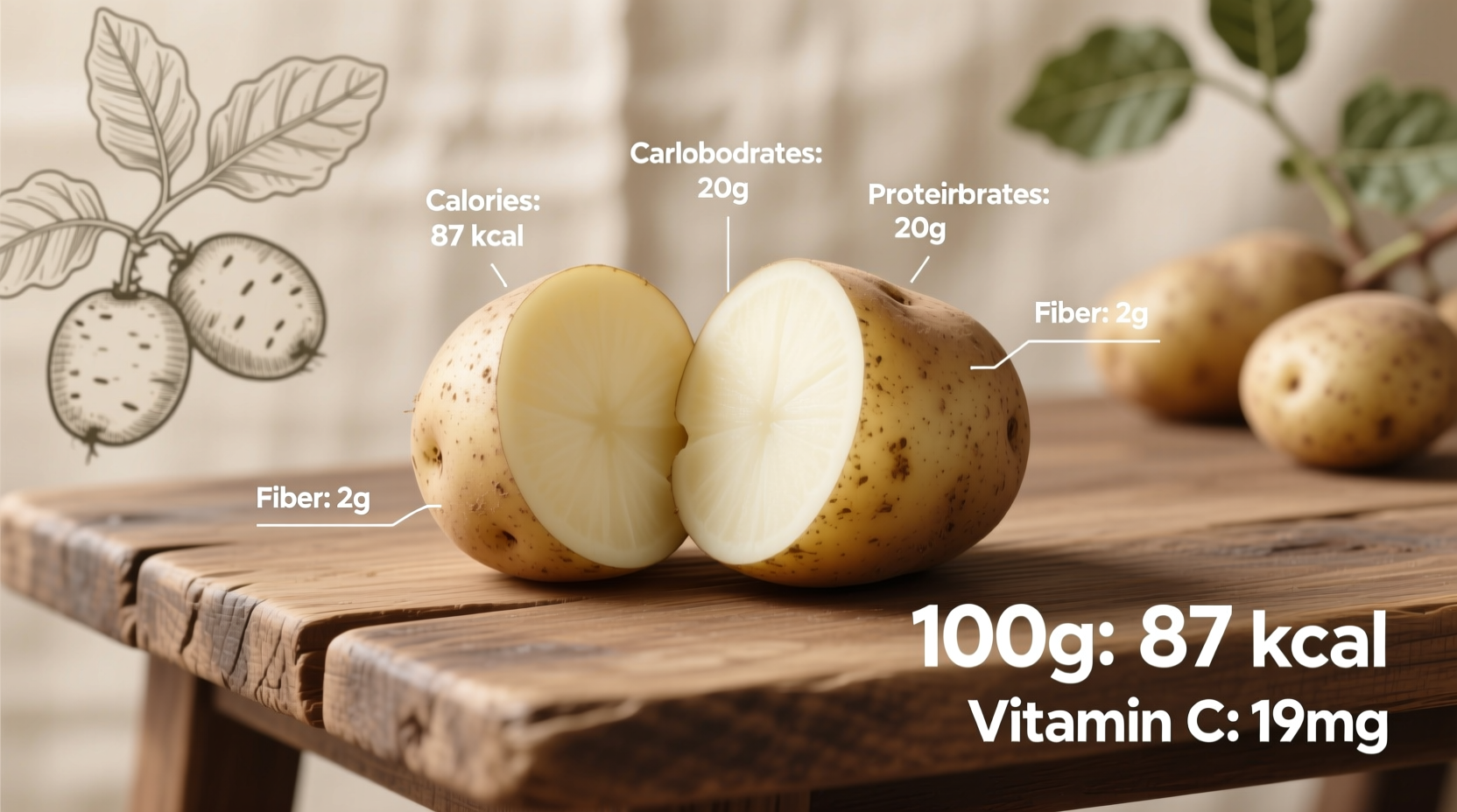 100g Potato Calories: Exact Count & Nutritional Facts