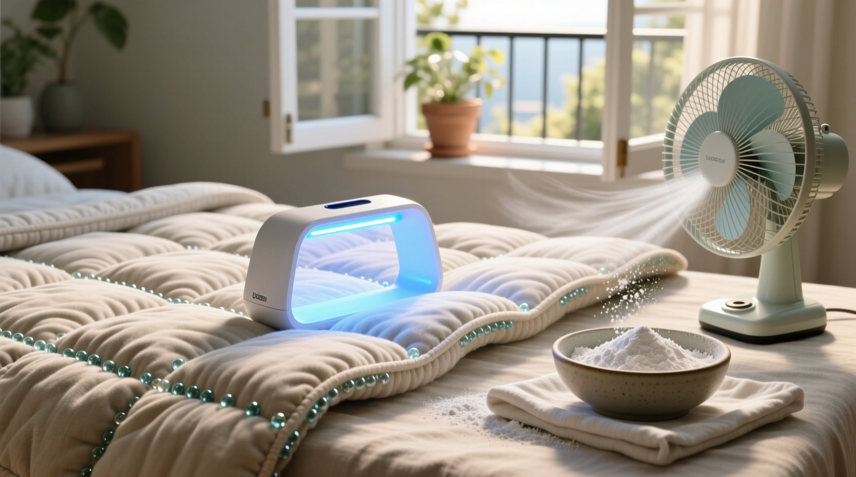 how to deodorize weighted blankets safely