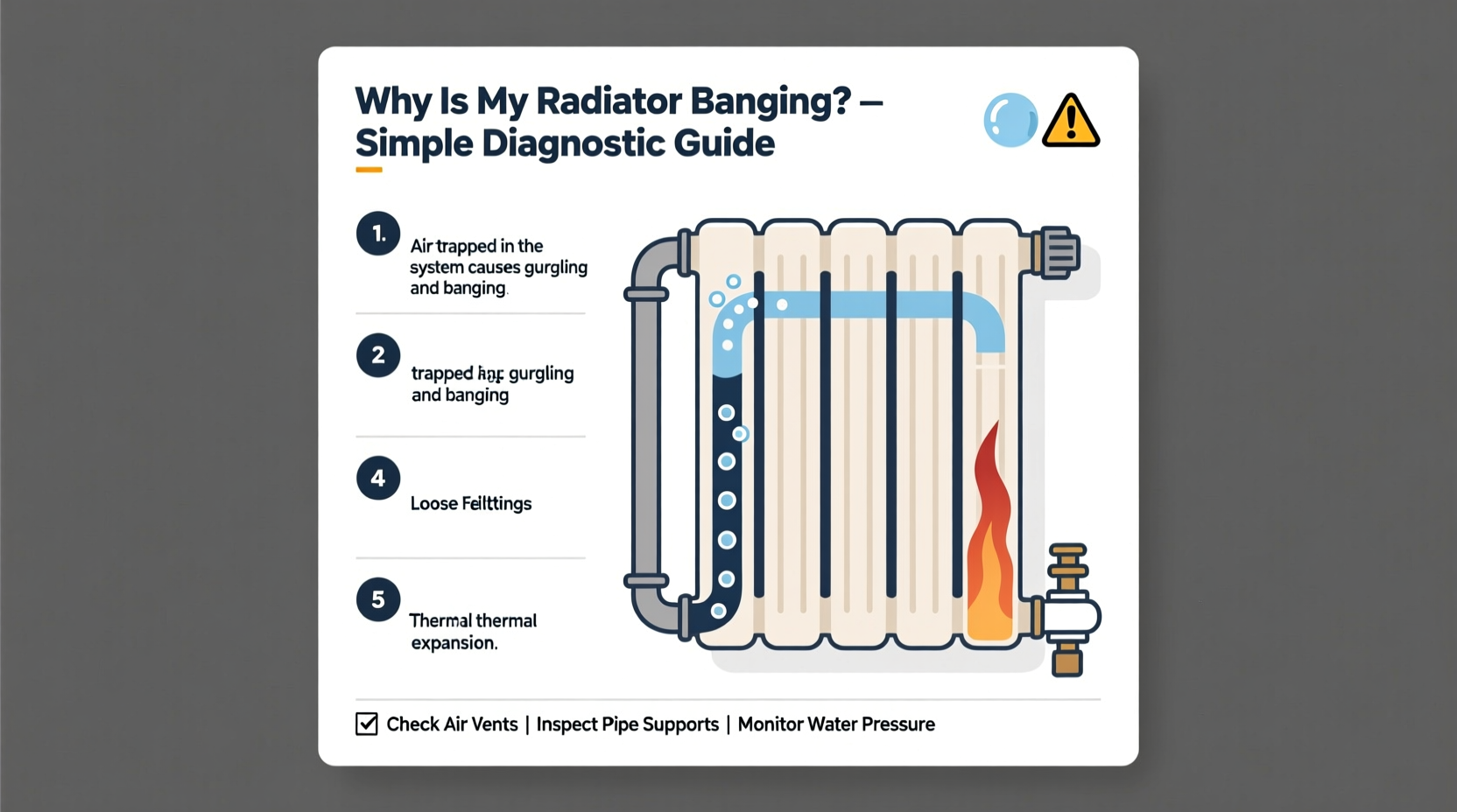 why is my radiator making a banging noise simple diagnostic guide