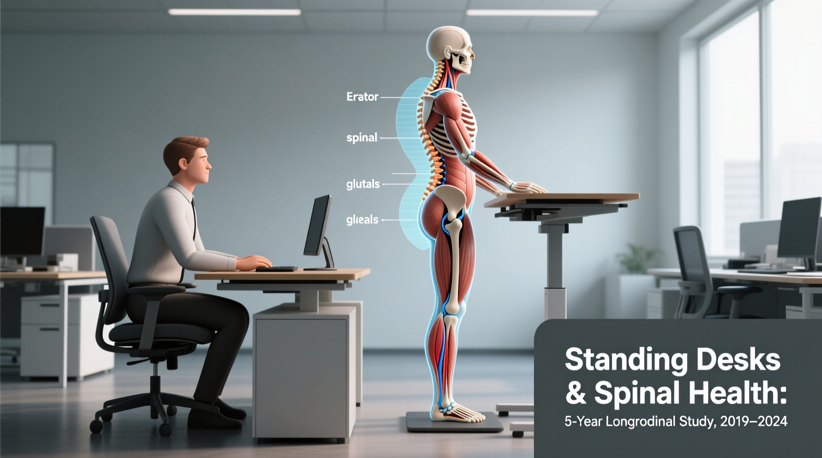 are standing desks better for your back long term health study