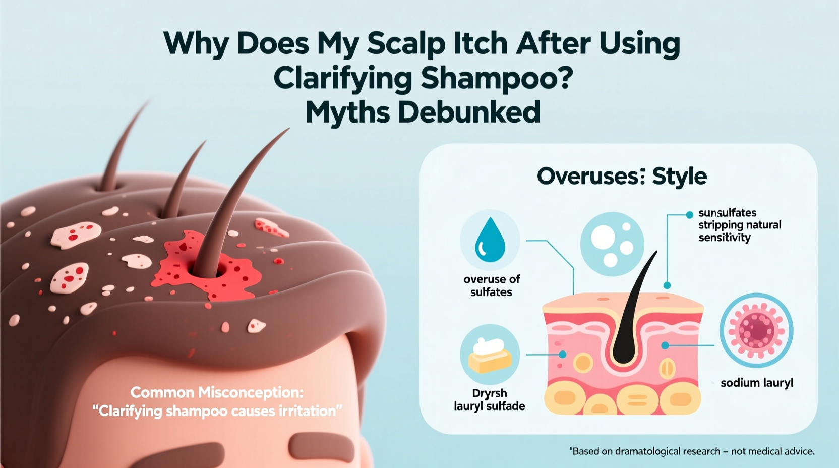 why does my scalp itch after washing clarifying shampoo myths debunked