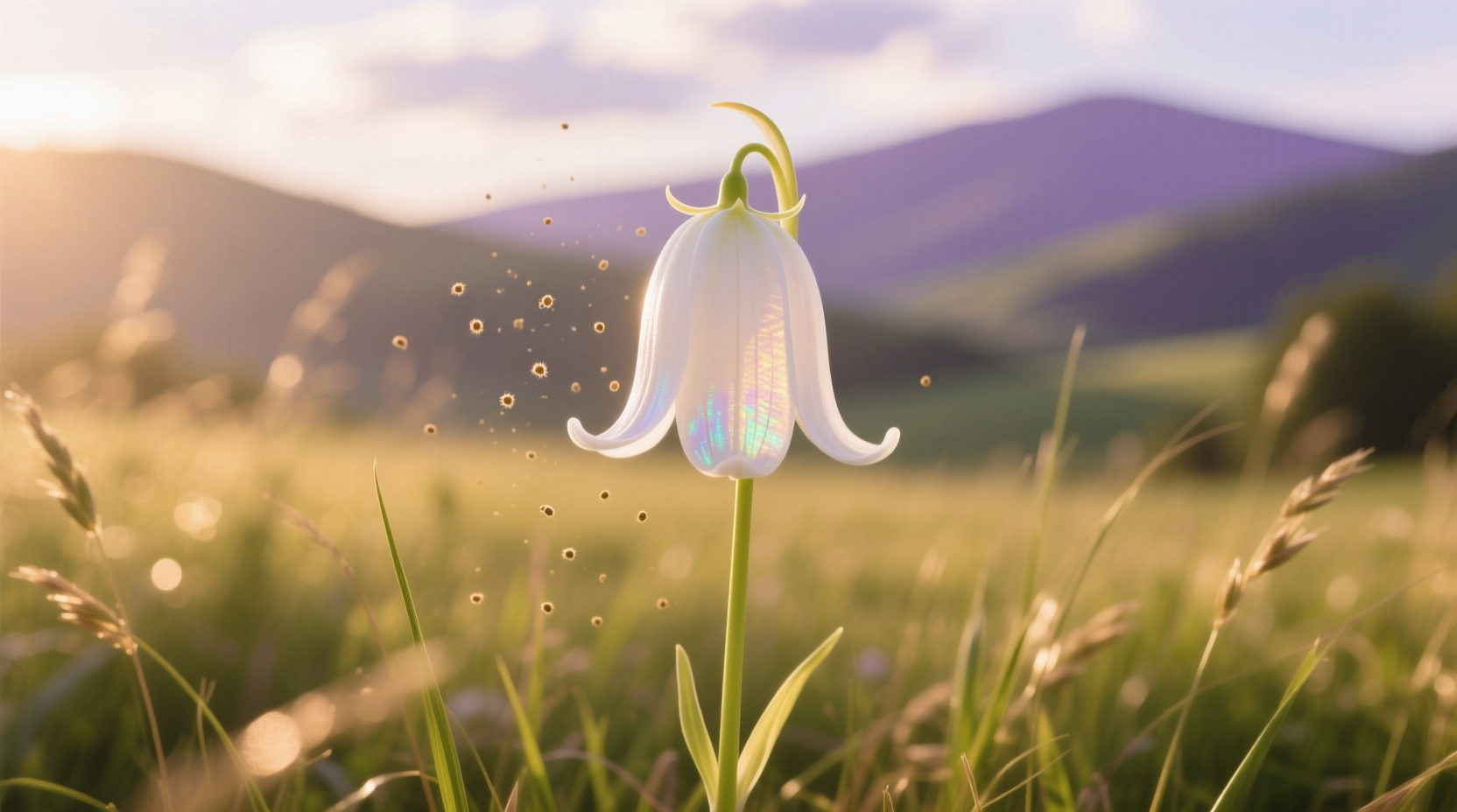 tall white bell shaped flower