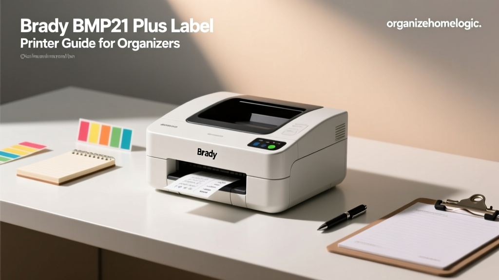 Brady BMP21 Plus Label Printer Guide for Organizers