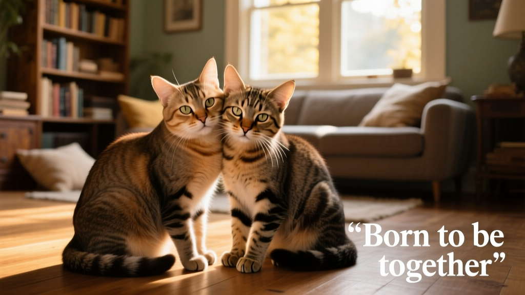 Born to a Semi-Feral Cat, These Bonded Buddies Are Truly Inseparable