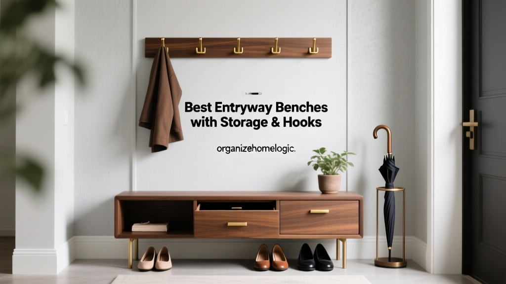Best Entryway Benches with Storage & Hooks