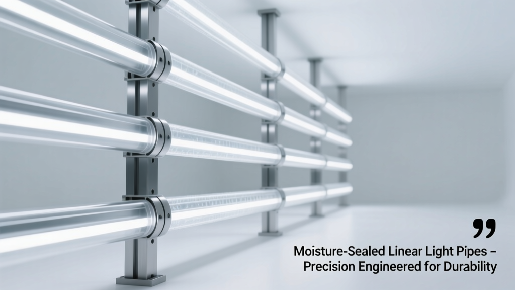 Moisture-Sealed Linear Light Pipes: Engineering Reliability for Harsh-Environment Fiber Optic Illumination