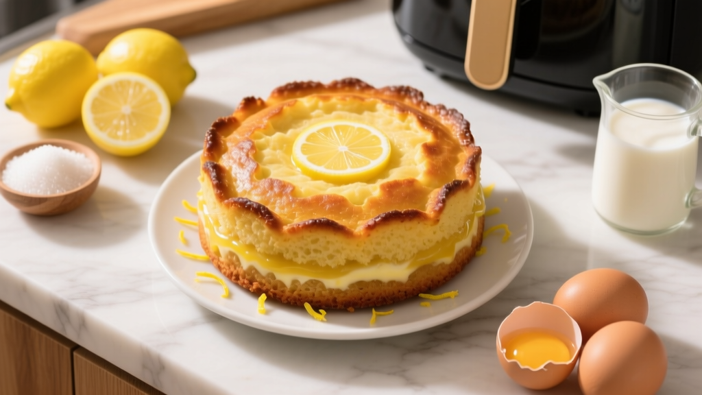 Air Fryer Lemon Cake: Crispy-Edged, Moist & Oil-Free
