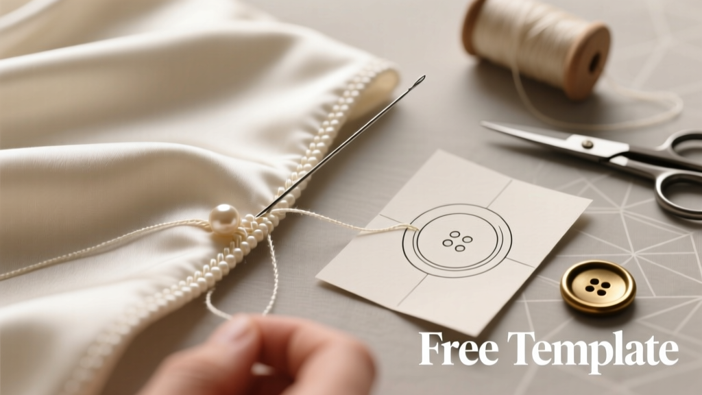 Button Holes for Wedding Attire: 7 Steps + Free Template