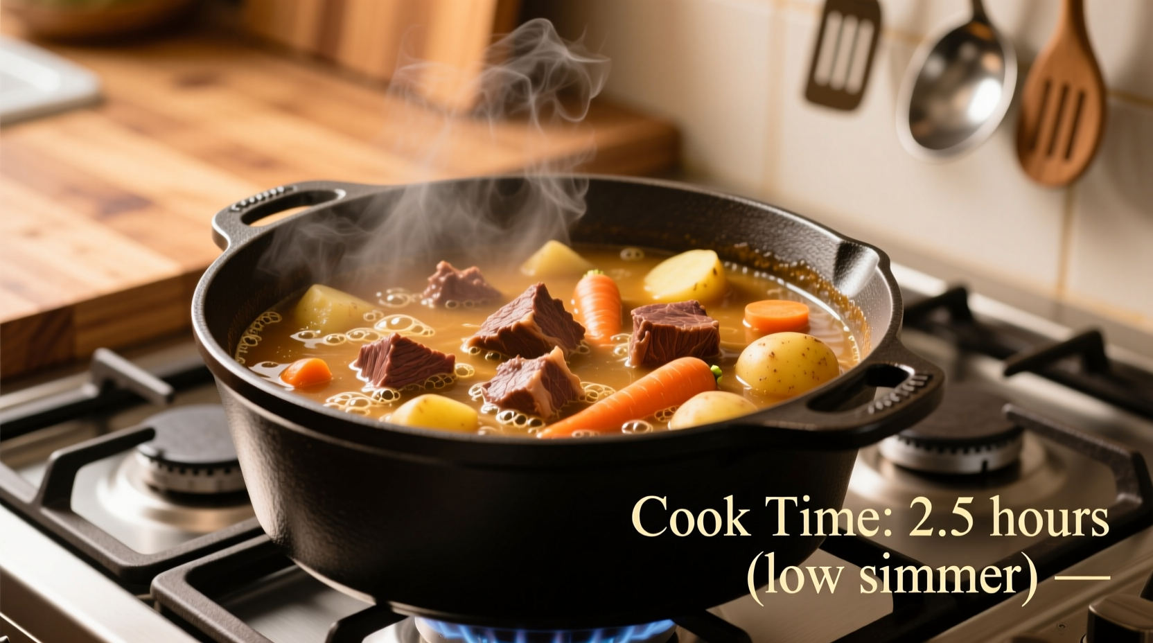 how long to cook beef stew on stovetop