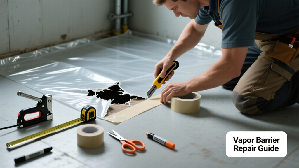 How to Fix a Torn Vapor Barrier in Walls or Crawl Spaces