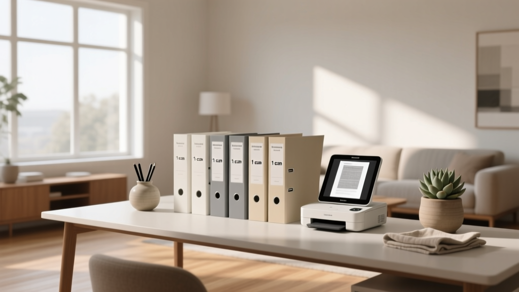 Minimalist Financial Paper System: 7 Folders, 1 Scan-Per-...