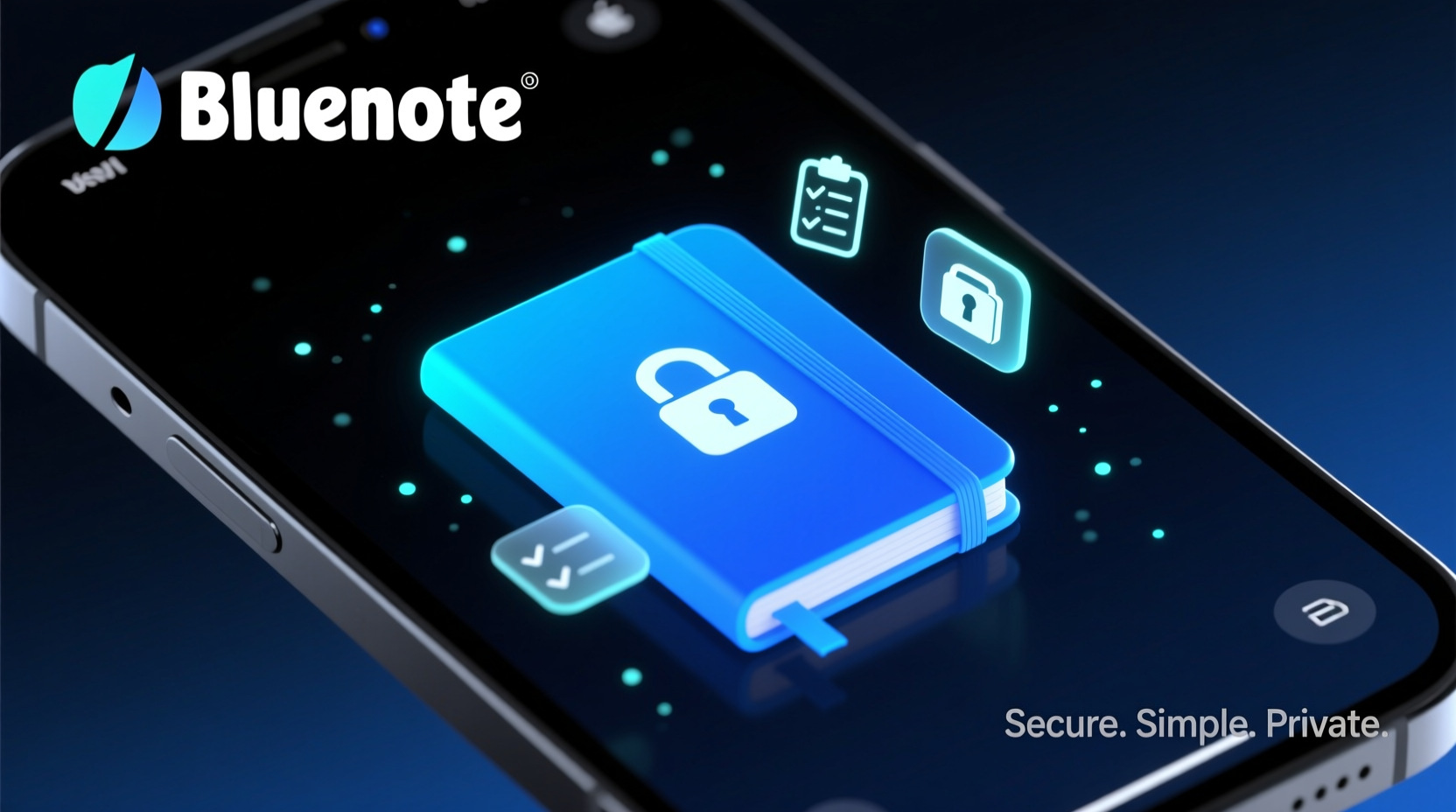 bluenote is a secure note taking tasks and password m