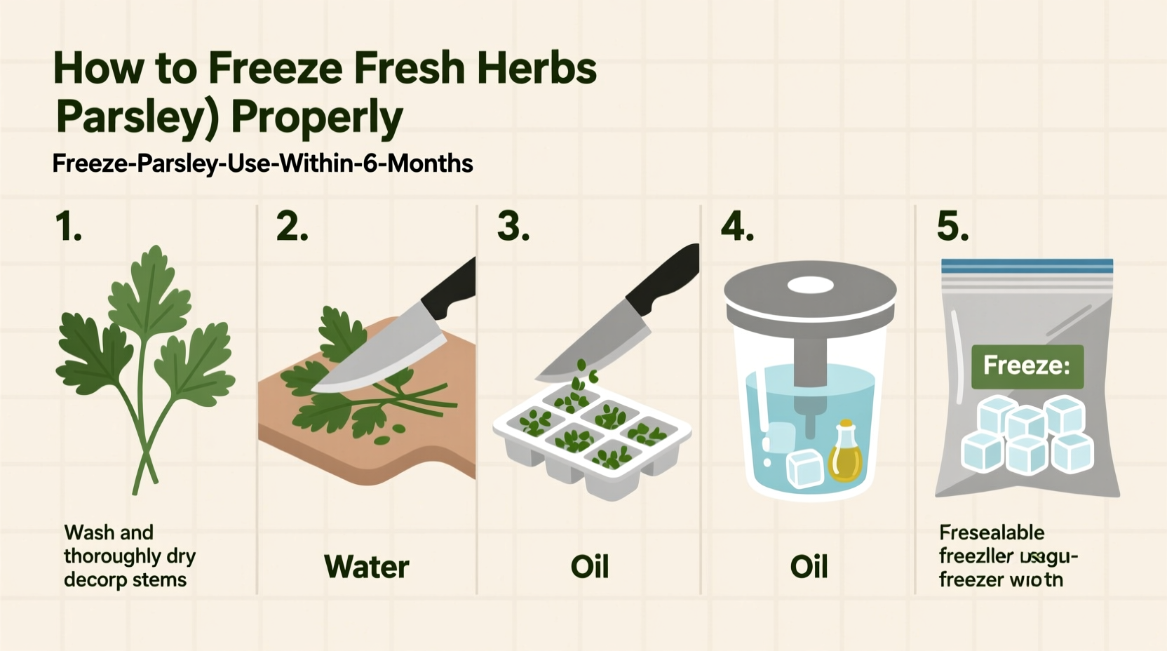 Freeze Parsley 3 Ways | TheHomeSprouts