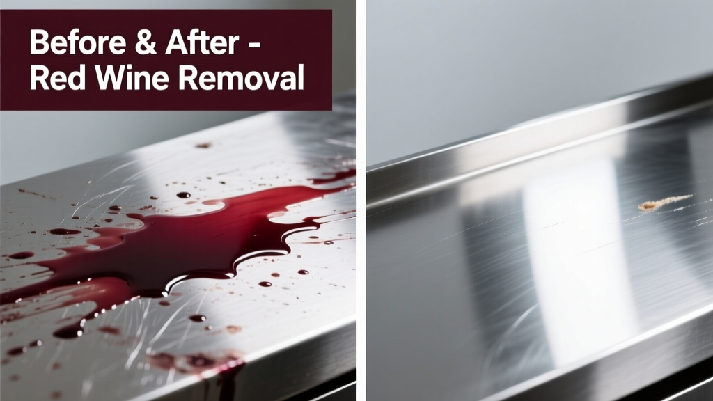 How to Remove Red Wine from Stainless Steel Surfaces