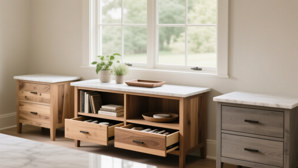 Best Farmhouse Wood Console Tables with Drawers