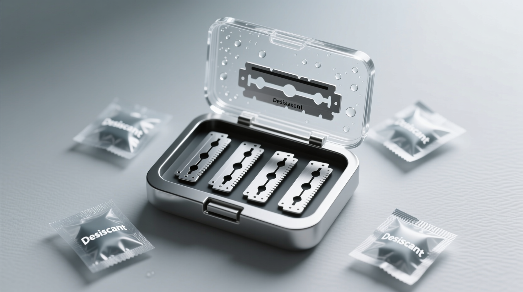 extend the life of razor blades with silica gel