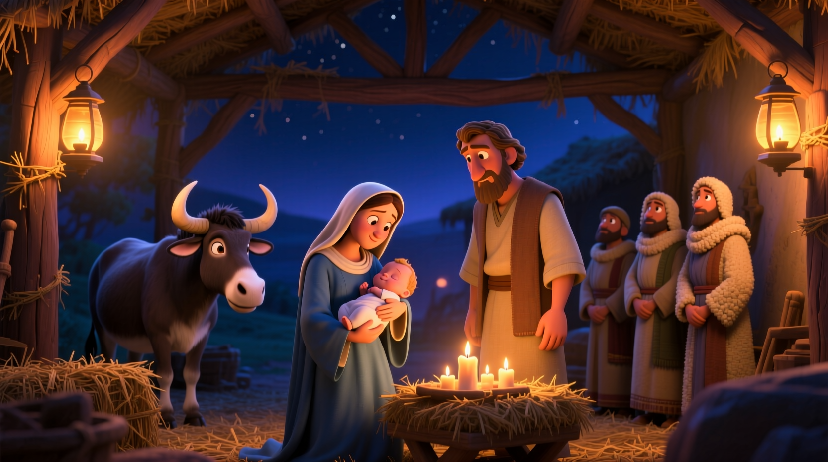 why does my animated nativity scene stutter during playback