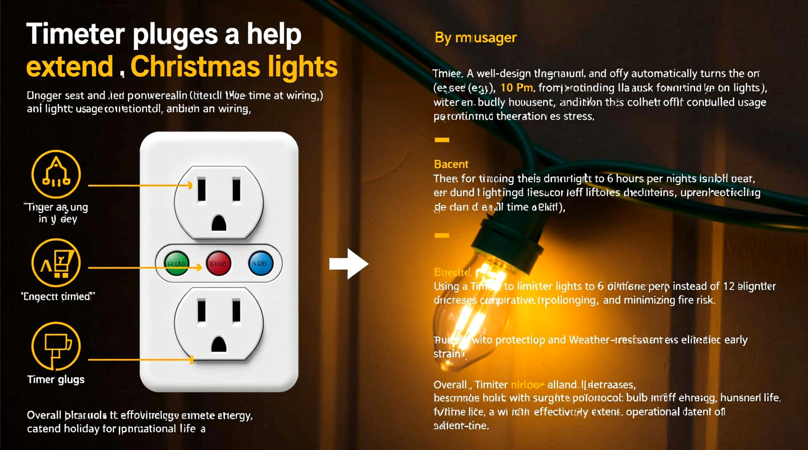 do timer plugs help extend the life of christmas lights by reducing usage