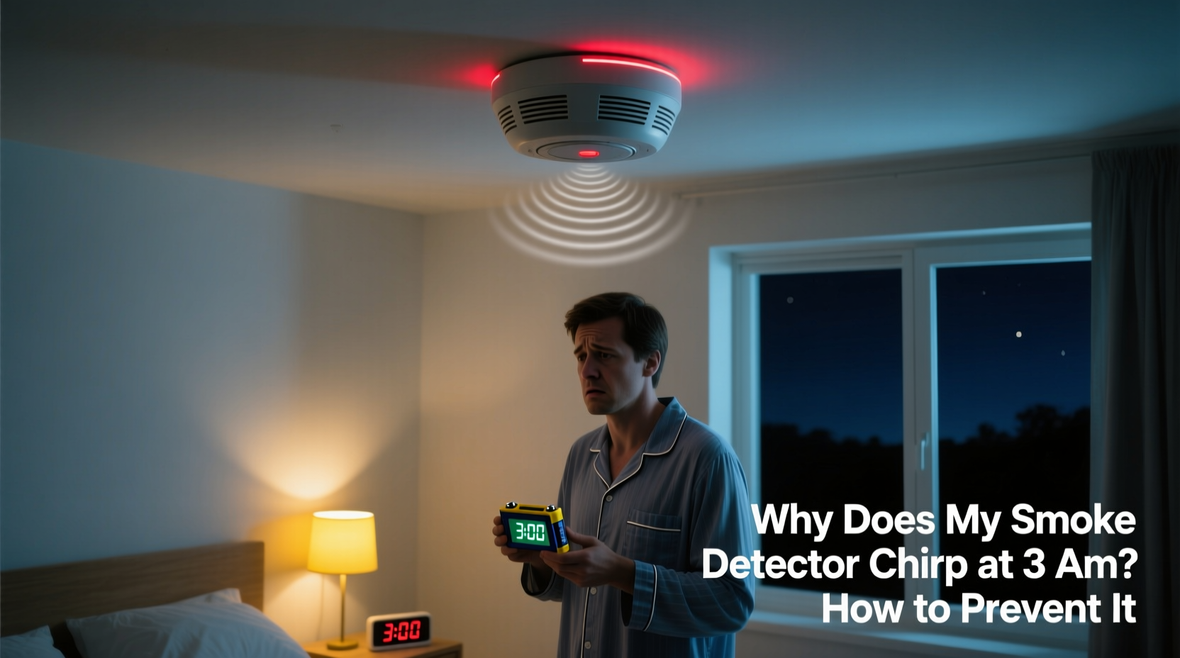 why does my smoke detector chirp at 3am how to prevent it