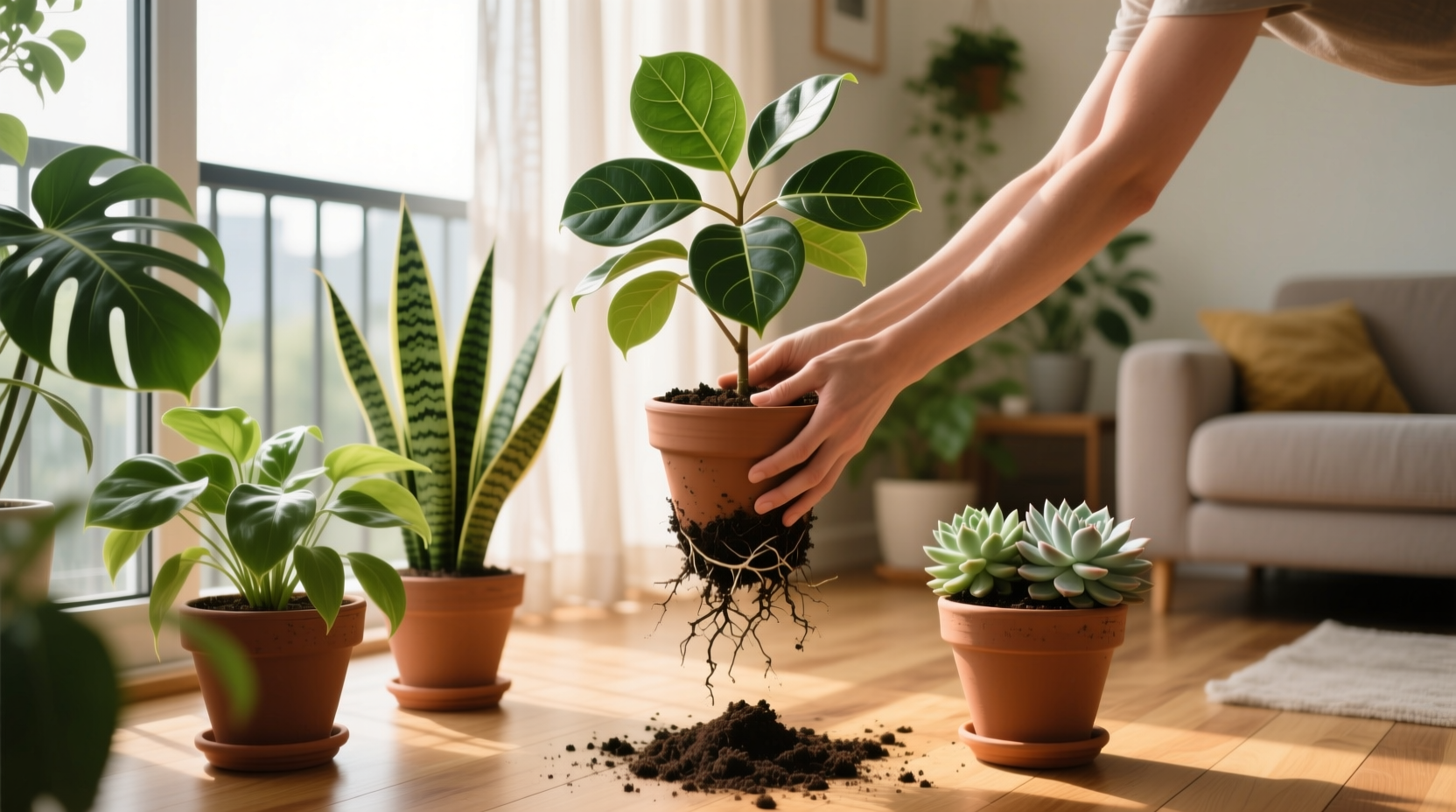 tips for moving plants indoors