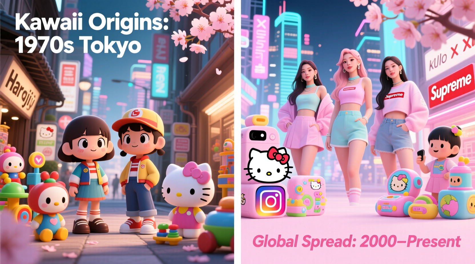 why is kawaii culture so popular outside japan history and global influence