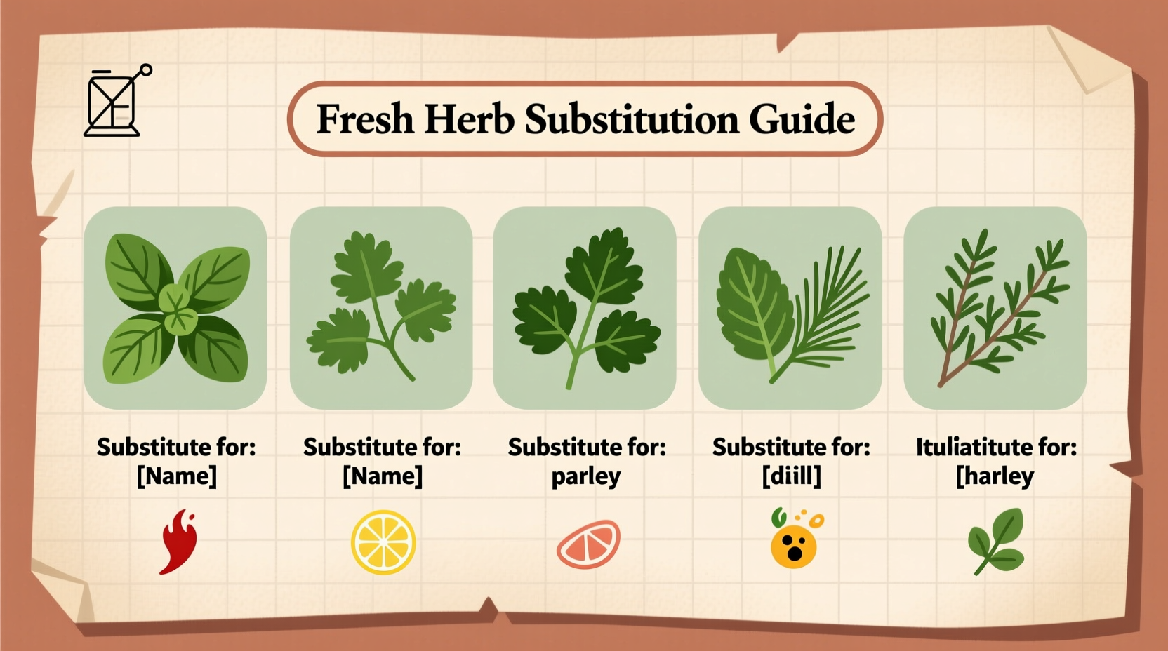 substitute fresh herbs for dry