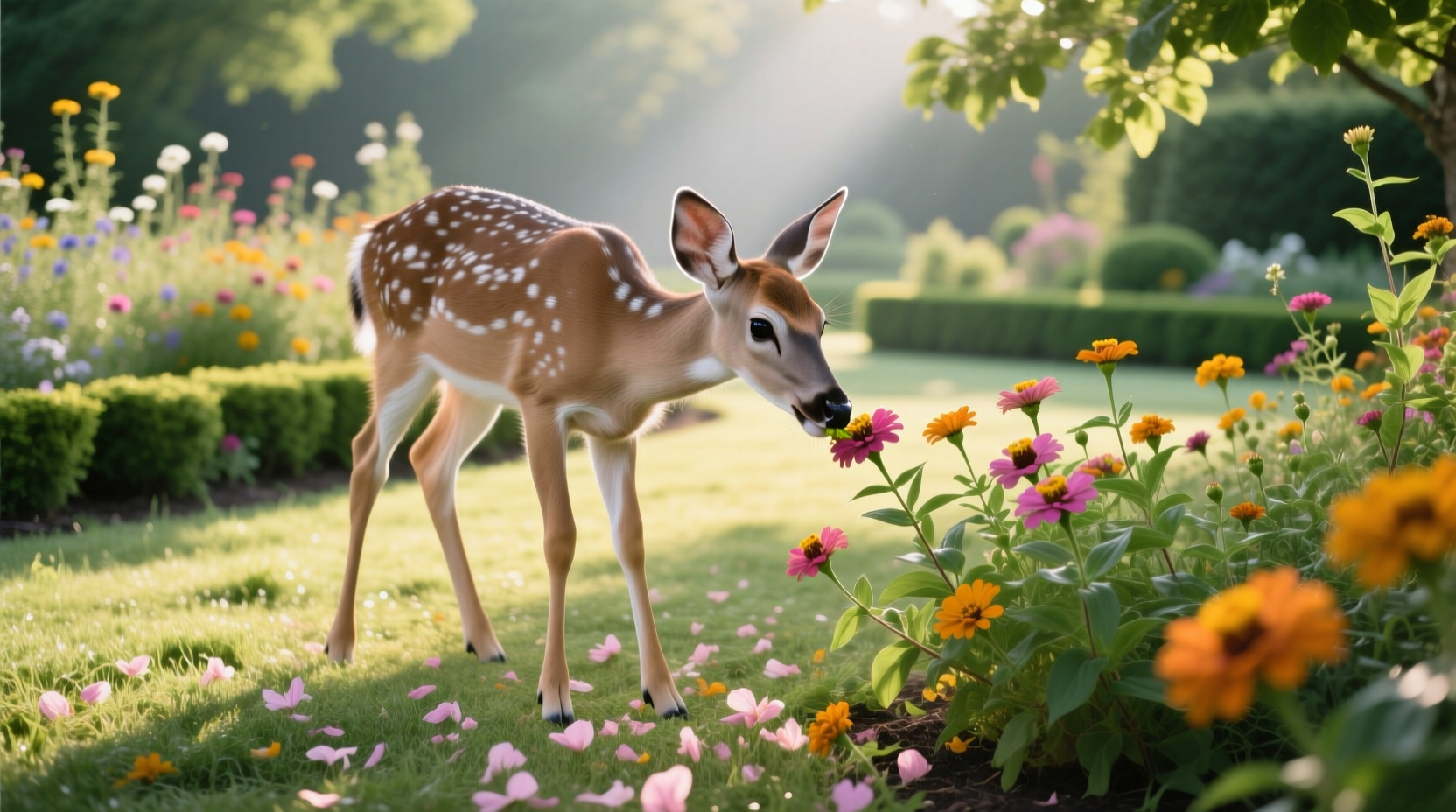 do deer eat zinnias and marigolds