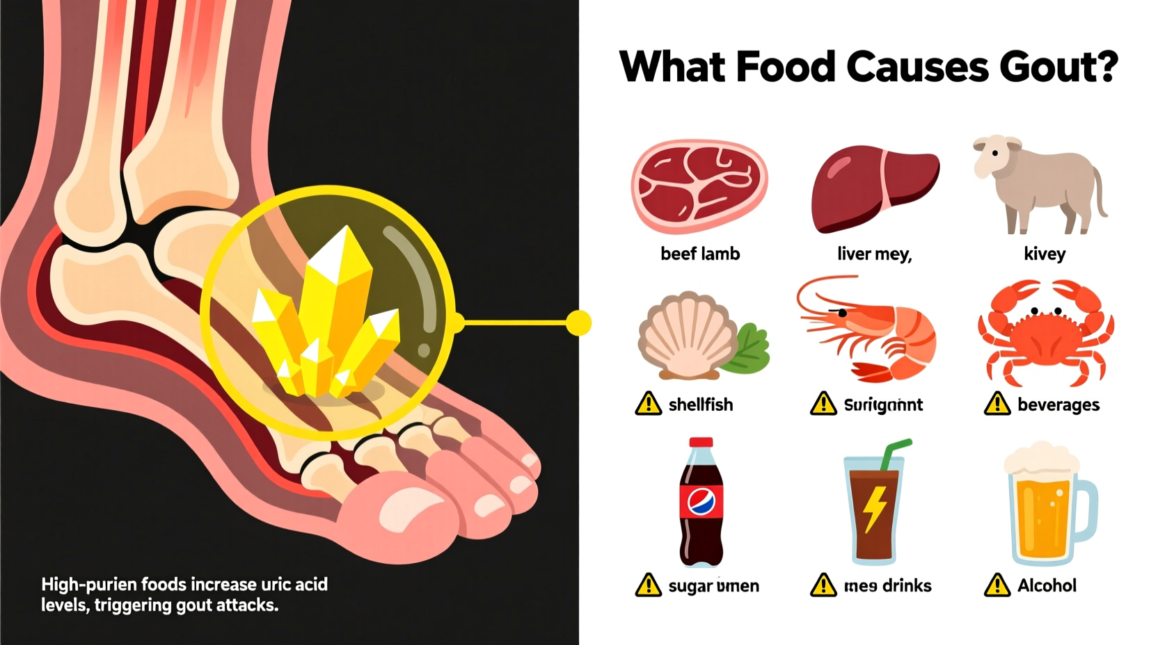 Foods That Trigger Gout Attacks: Science-Backed Dietary Guide