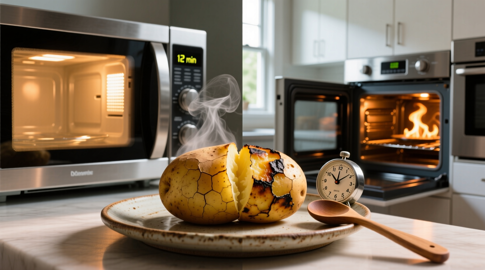 Quick Baked Potato: Microwave vs Oven Time Comparison