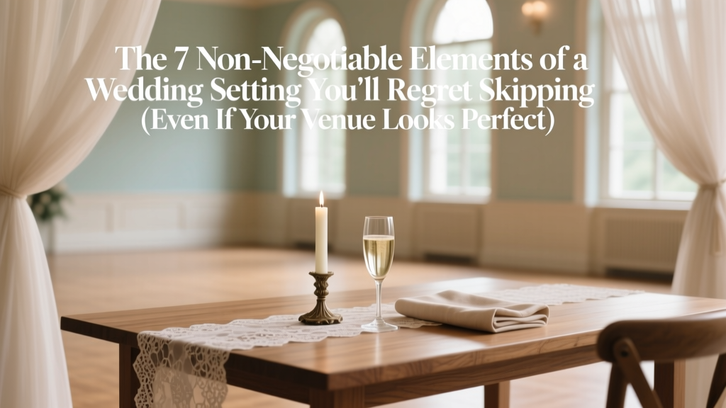 Wedding Setting Essentials You Can’t Skip