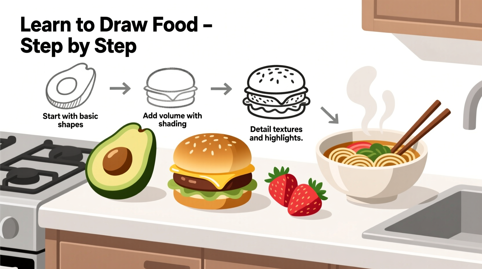 How to Draw Food: Simple Steps for Realistic Results