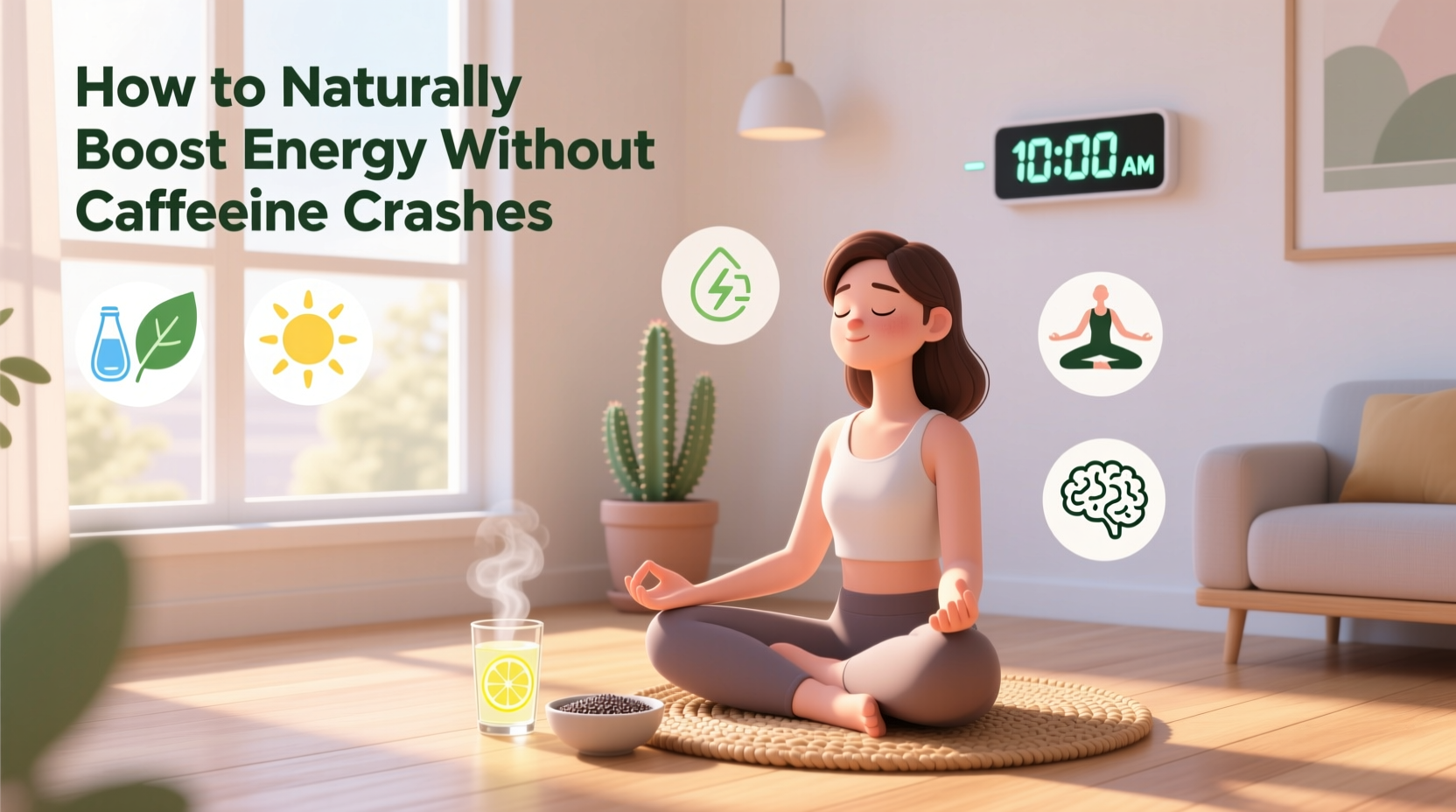 how to naturally boost energy without caffeine crashes