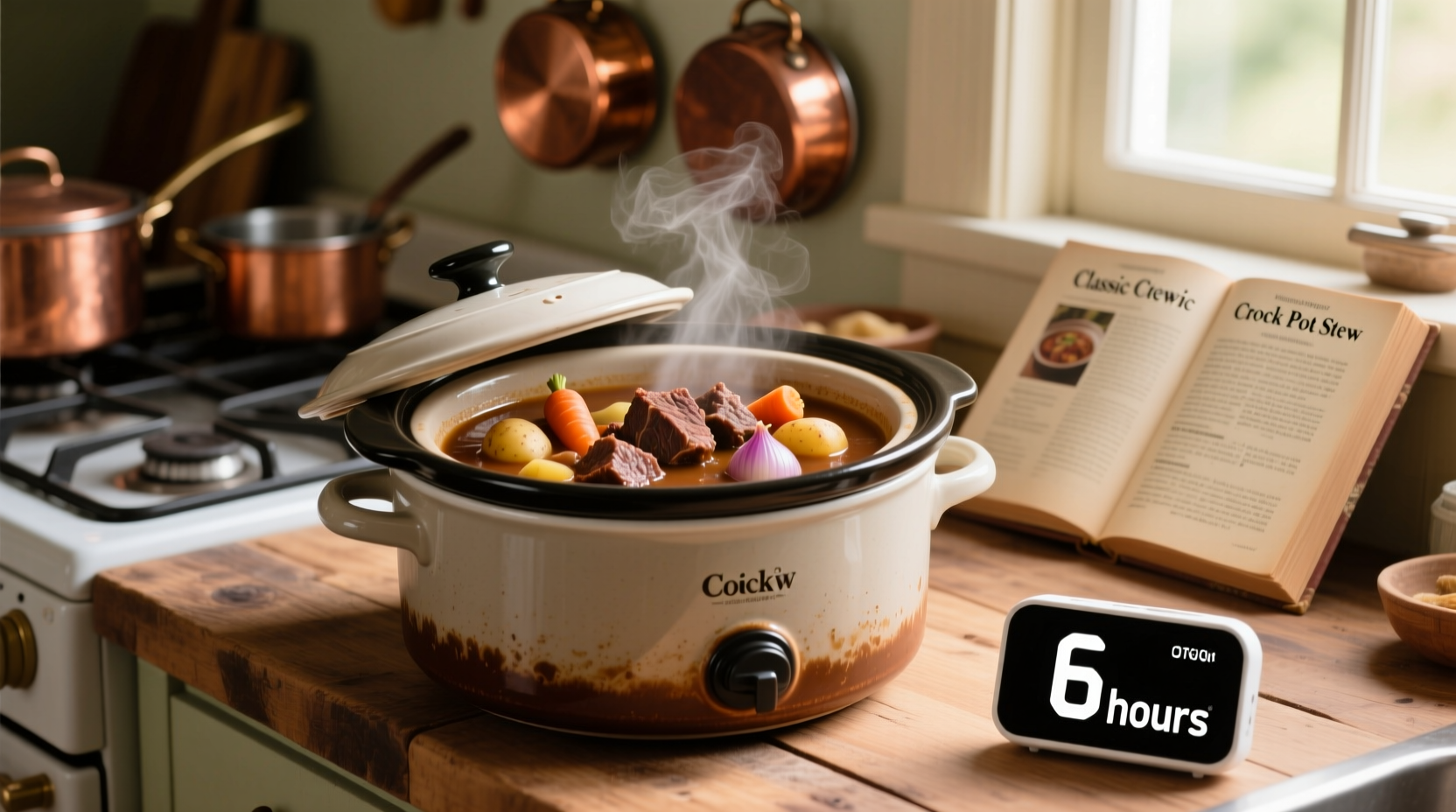 how long to cook stew in crock pot
