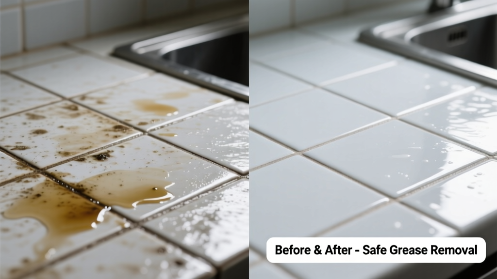 How to Remove Grease from Kitchen Tile Safely