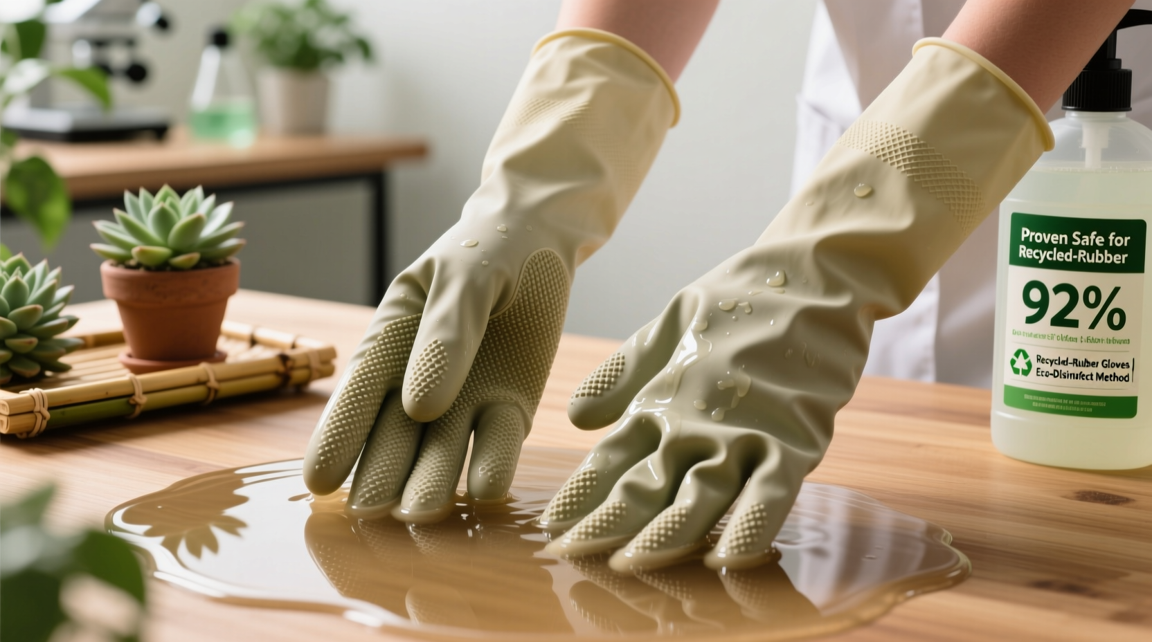 eco friendly cleaning disinfect pet grooming gloves safely