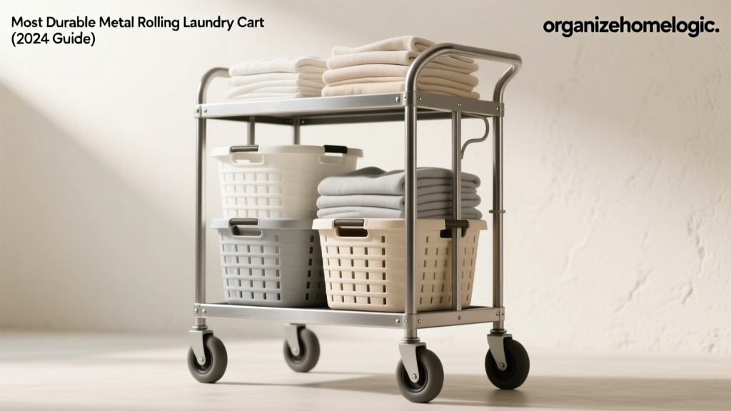 Top Durable Metal Rolling Laundry Cart (2024)