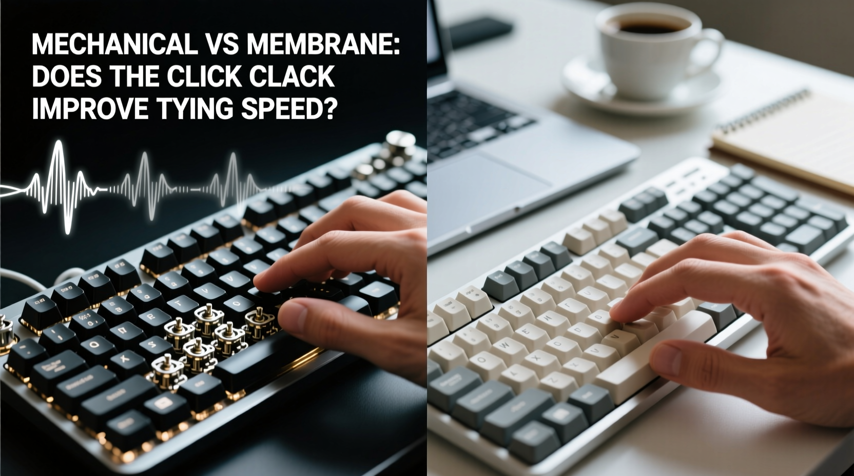mechanical vs membrane keyboard does the click clack actually improve typing speed