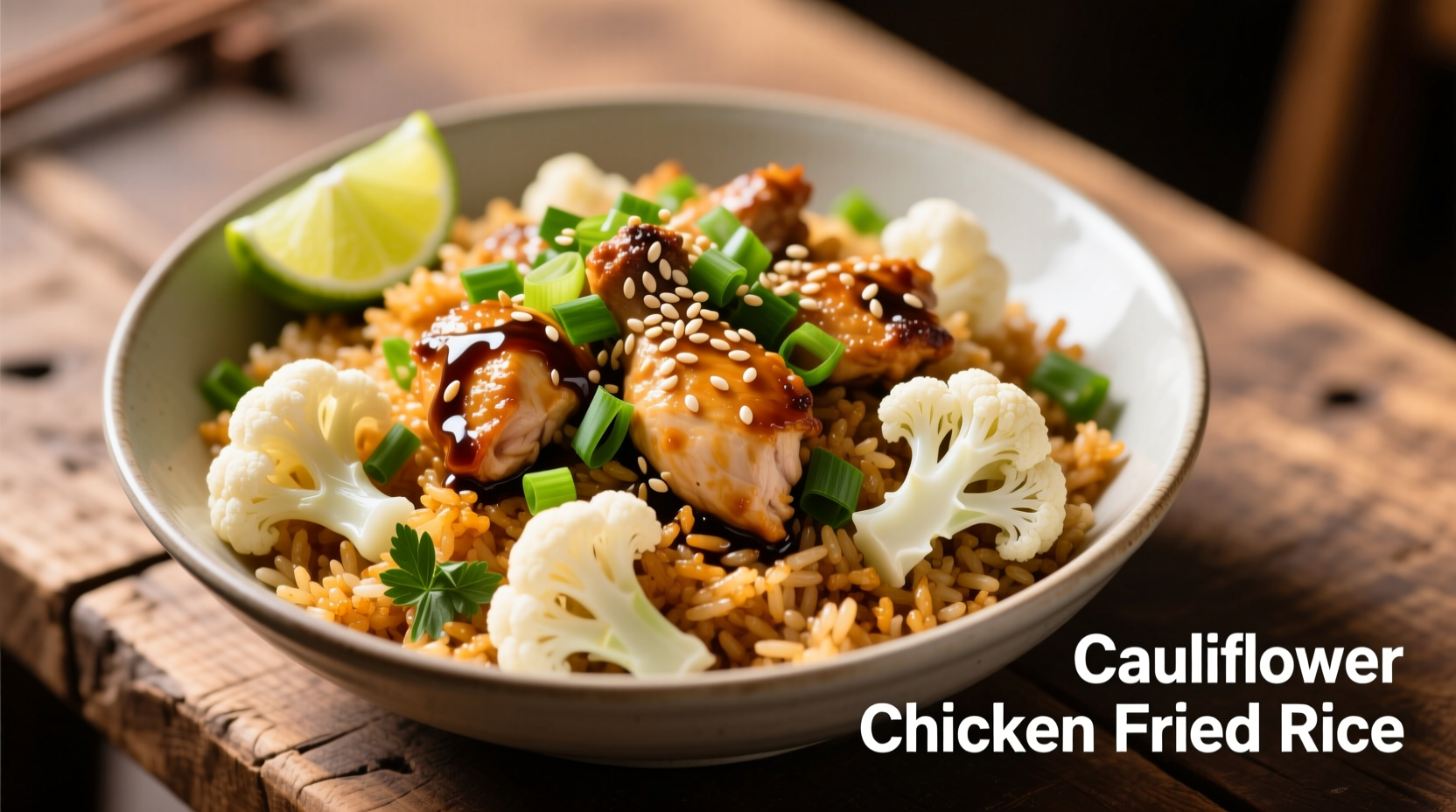 Perfect Cauliflower Chicken Fried Rice Recipe in 25 Minutes
