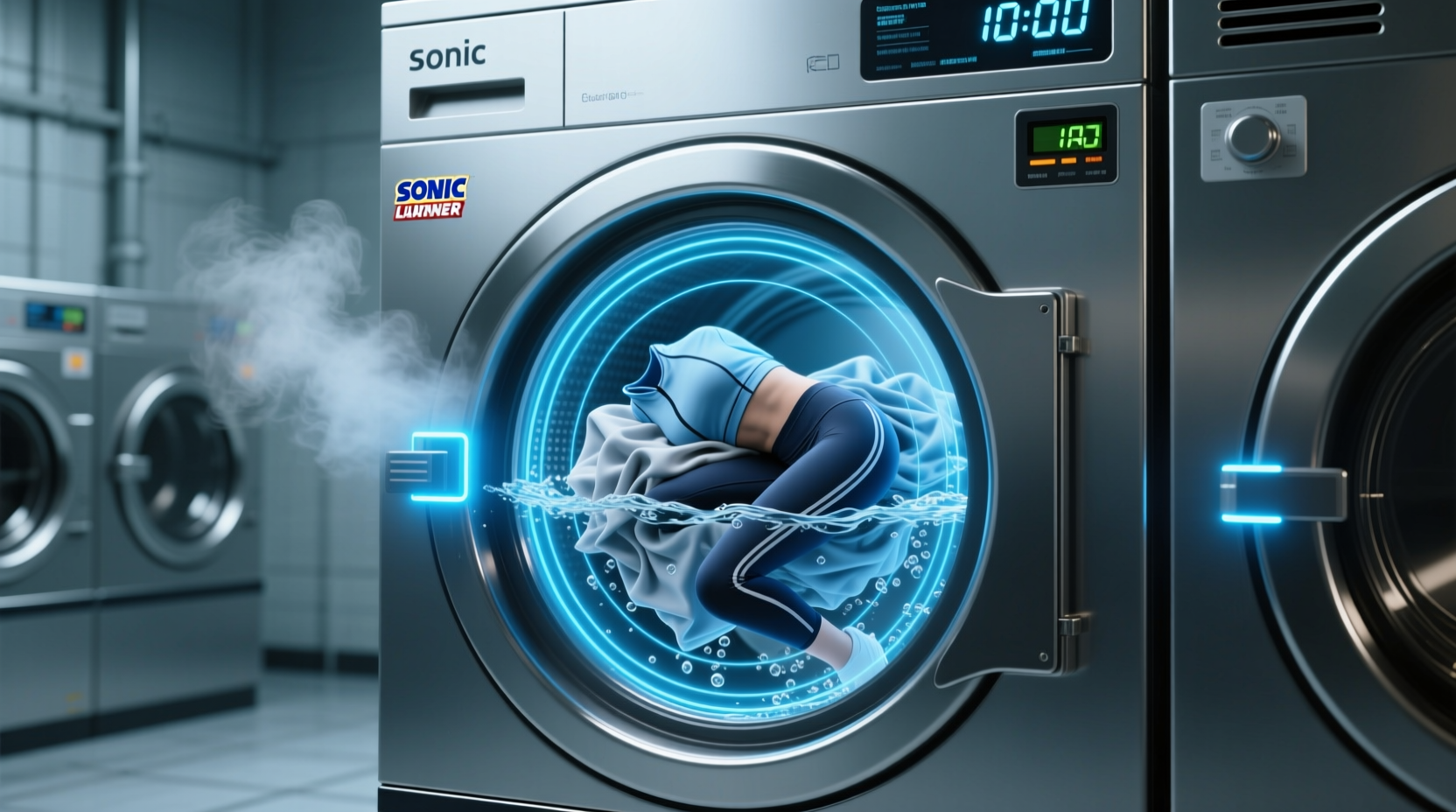 sonic laundry cleaners synthetic fibers