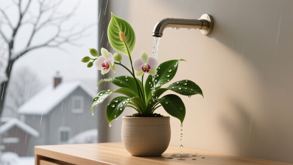Rainwater for Flowering Indoor Plants in Winter