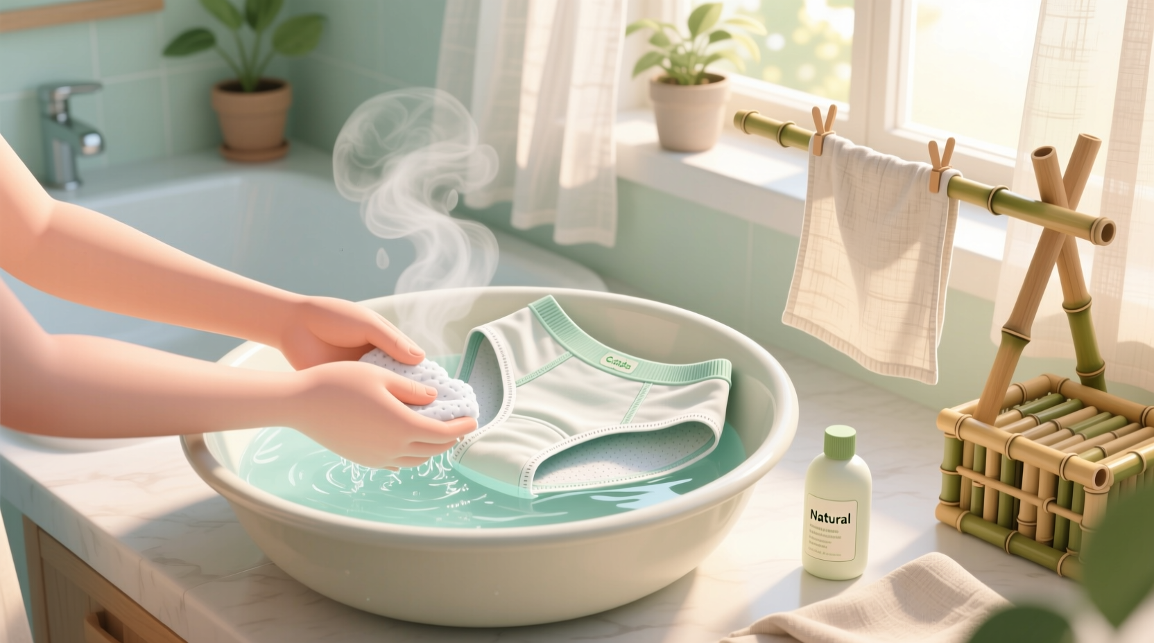 how to wash period underwear without damaging absorbency