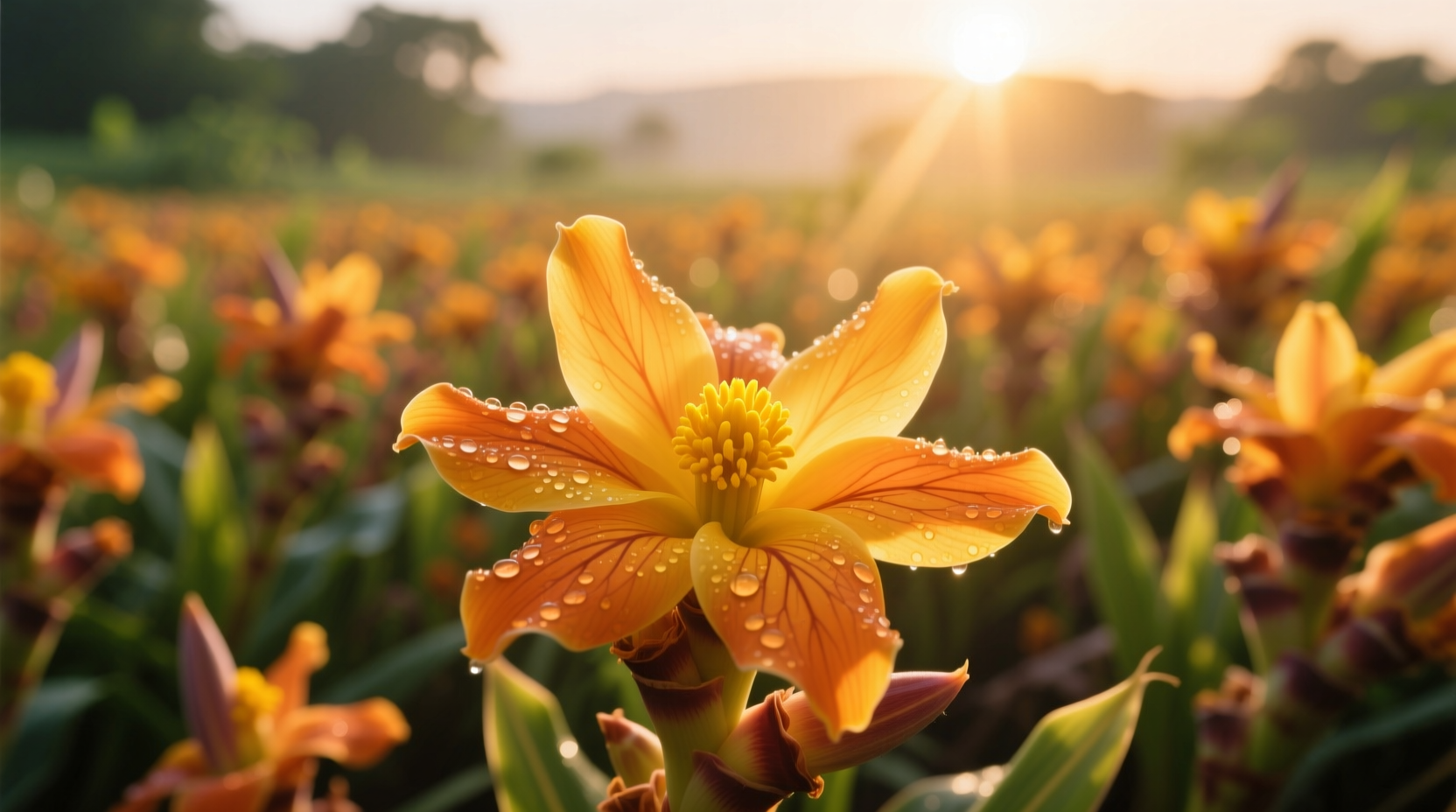 turmeric flower images