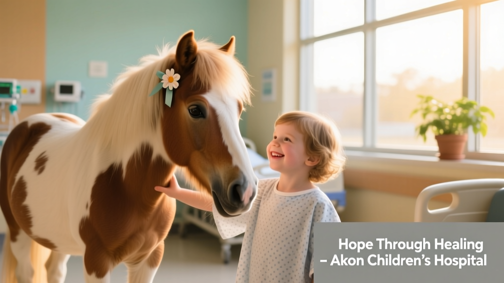 Adorable Therapy Pony Brings Hope and Joy to Pediatric Patients at Akron Children's Hospital