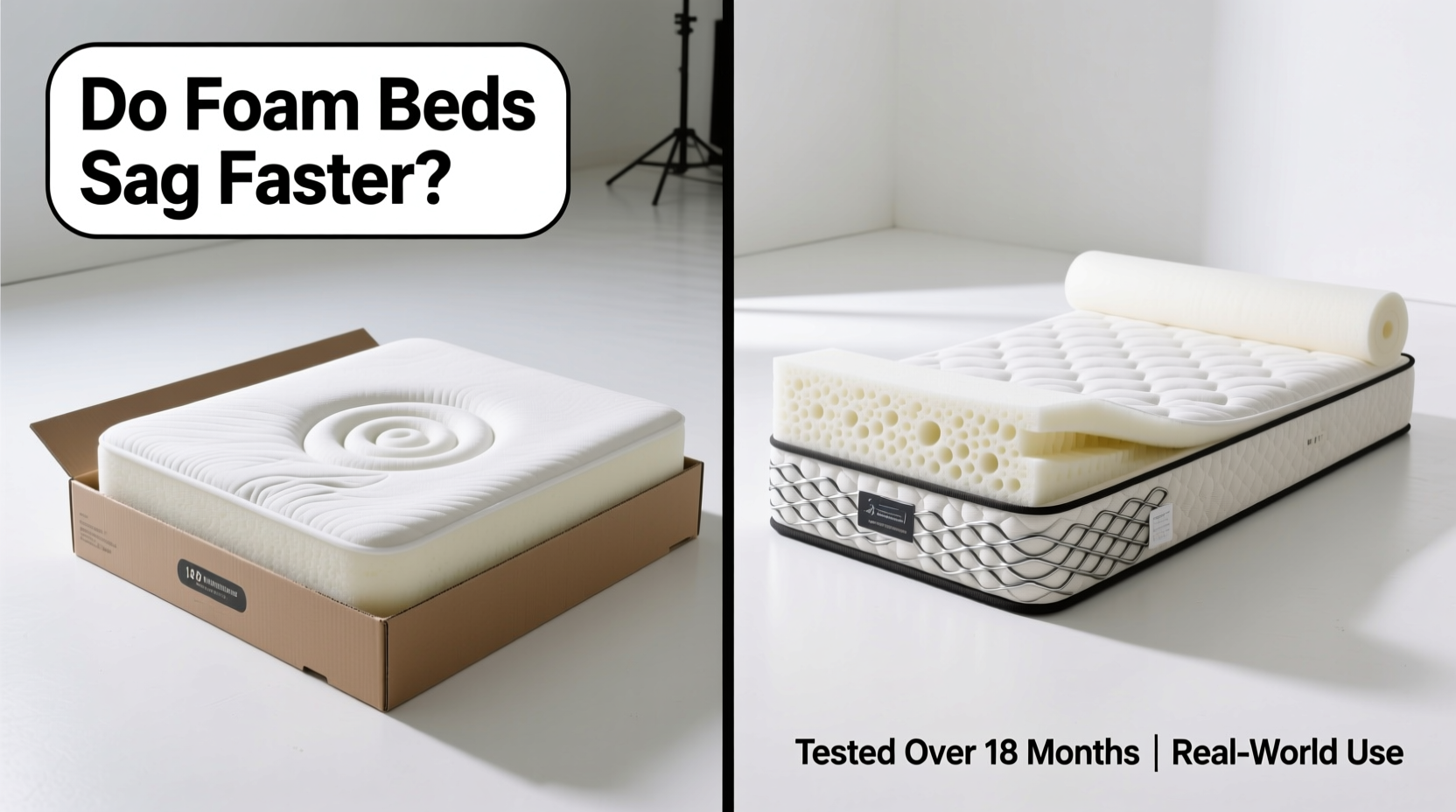 mattress in a box vs traditional spring mattress do foam beds sag faster
