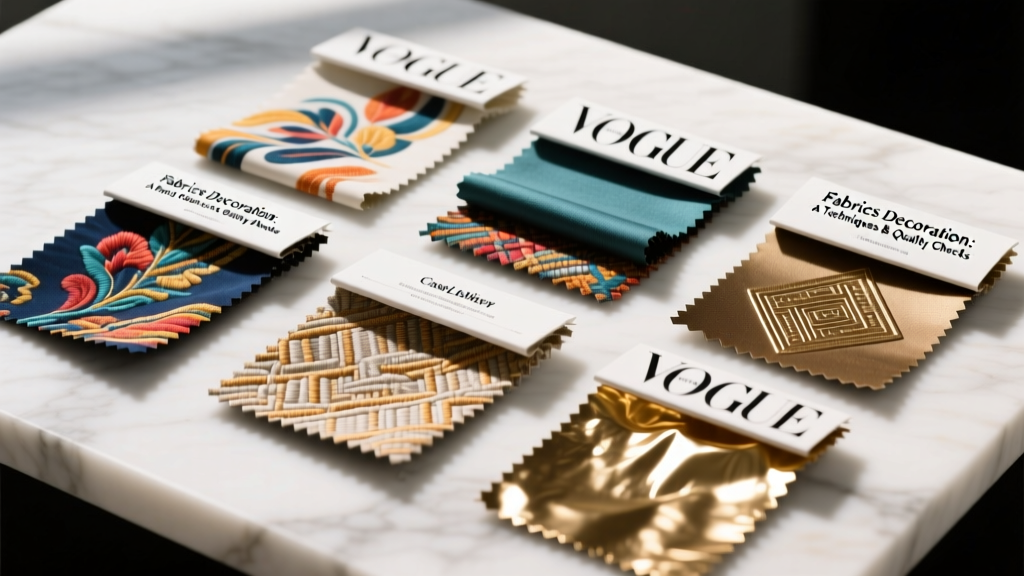 Fabrics Decoration: A Pro’s Guide to Techniques & Quality Checks