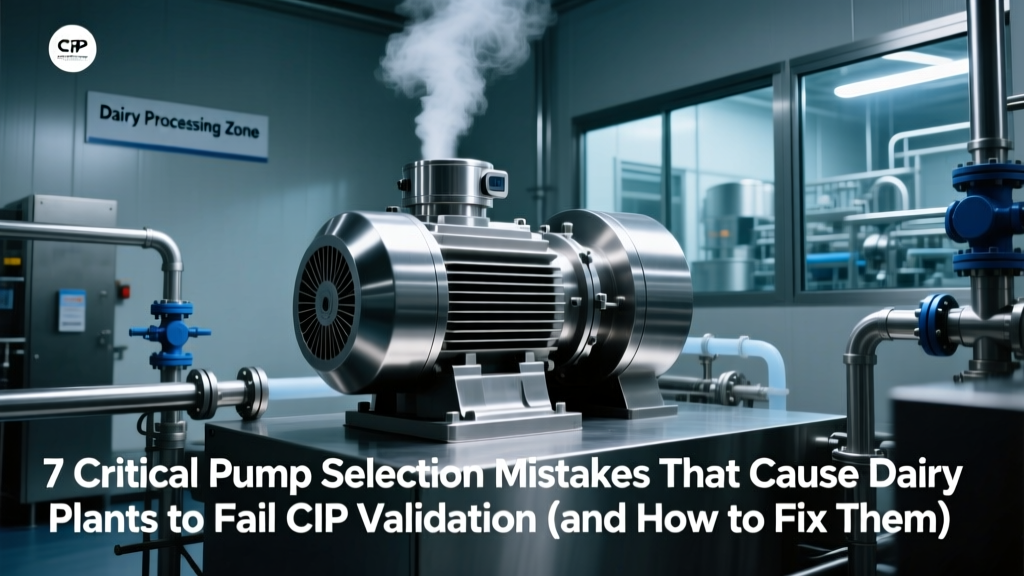 7 Pump Selection Mistakes That Fail Dairy CIP Validation
